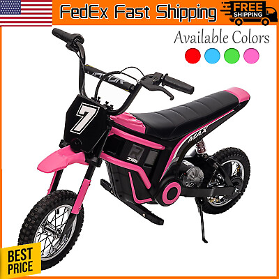#ad #ad 350W 24V Electric Dirt Bike Ride on Motorcycle for Kids 3 Speeds Up to 14.29MPH $265.99