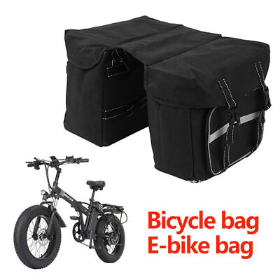 #ad Electric Bike Bag Storage Pack Bag Mountain Bike Rear Rack Bag Saddle Bag $16.89