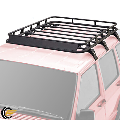 #ad Black Roof Rack Cargo Carrier Basket For Jeep Cherokee XJ 1984 2001 $295.00