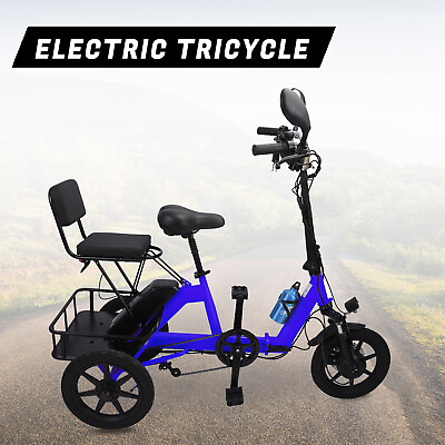 #ad NEW 3 Wheel Electric Trike for Adults 3 Wheel Motorized Folding Tricycle E Bike $854.00