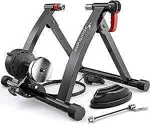 #ad #ad Bike Trainer Magnetic Stationary Bike Stand for 26 28quot; amp; 700C Wheels Black $136.24