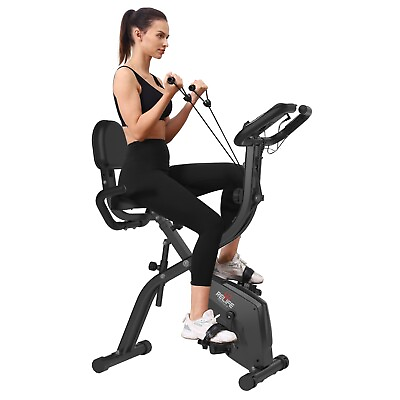 3in1 Foldable Exercise Bike Indoor Cycling Stationary Bicycle Cardio Workout $149.99