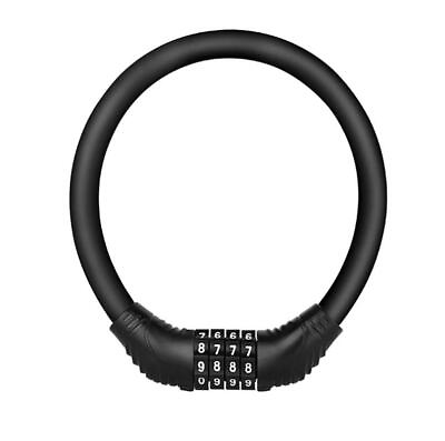 #ad 4 Digit BICYCLE LOCK with Mount Bike Code Combination Strong Secure Metal Cable $6.99