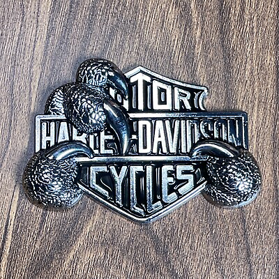 #ad Harley Davidson 3D Bear Claw Emblem Metal Chrome Sticker Decal Tag Auto Bike HD $14.99