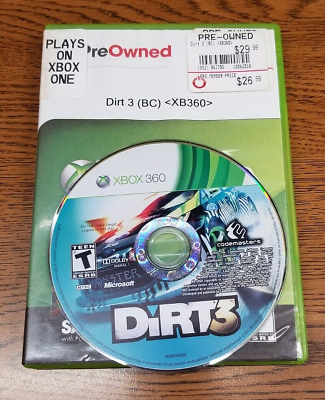 #ad DiRT 3 Microsoft Xbox 360 2011 Tested amp; Plays $14.91