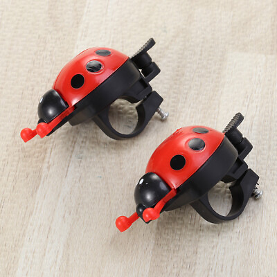 #ad Ladybug Bell Beetle Cylcling Bell Accessories Bike Bells Sound Horn Lovely Horn $8.82