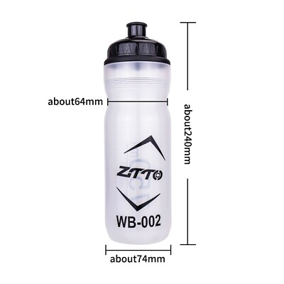#ad 750ML Bike Drink Rack Bicycle Bottle Silicone Mountain Bike Water Bottle Cage $7.83