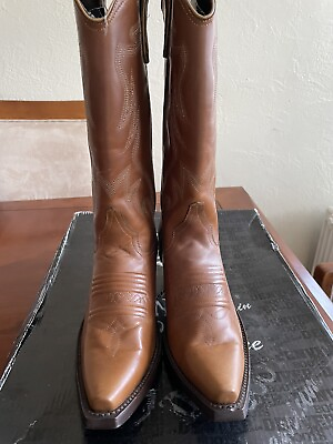 #ad Denver Mountain Women Western Heel Boots Leather Rodeo 7.5 hand made $225.00