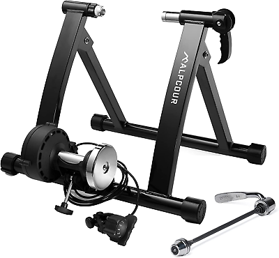 #ad Bike Trainer Stand – Portable Stainless Steel Indoor Trainer W Magnetic Flywhee $255.30