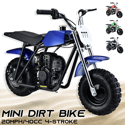 #ad 40cc Dirt Bike 4 Stroke Mini Dirt Bike Pit Bike for Kids Off Road Gas Motorcycle $319.98