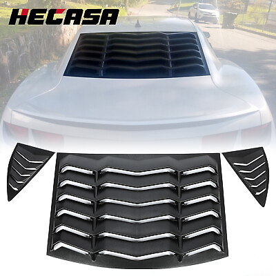 #ad #ad HECASA Rearamp;Side Window Louvers Cover For 10 15 2011 2012 2013 2014 Chevy Camaro $99.99