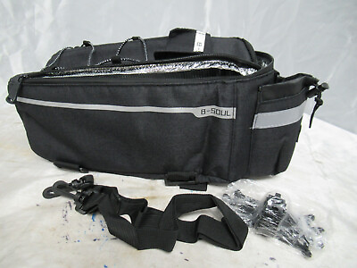 #ad #ad Rdffensy Bike Rack Cooler Bag 8L Insulated Bicycle Rear Rack Bag Black Box 44 $29.99