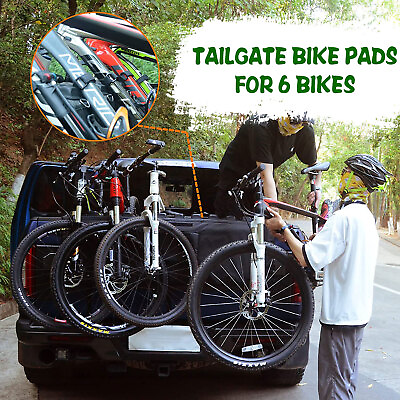 #ad #ad Large Size Truck Tailgate Bike Rack Carrier Protection Pad Fits 6 Bicycles New $59.99
