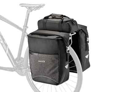 #ad Ibera Bike MIK Panniers Bag Clip On Triple Bags Built in Ebike Battery Holder $150.00