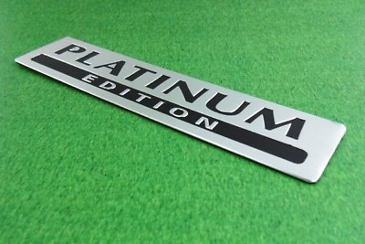 Platinum Edition Emblem Badge for Car Bike Truck Motorcycle Sticker Brushed Alu $6.99