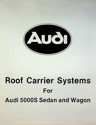 #ad Vtg Original 1984 Audi Roof Carrier System Dealer Brochure $10.09