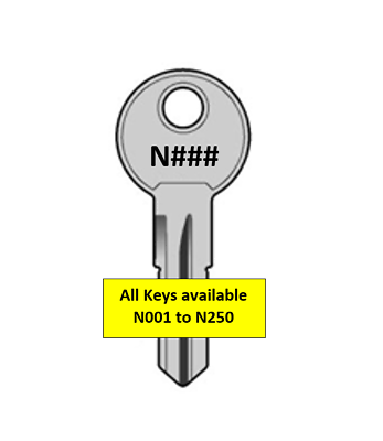 #ad Key Fits Rhino Roof Rack or Pod N001 to N250 FREE POST AU $10.50