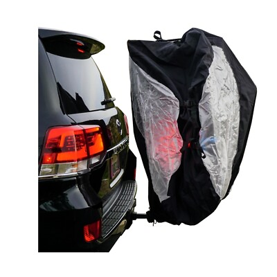 #ad Dual Bike Rack Cover For Transport Fits 1 2 Bikes with Large Translucent Ends $139.99