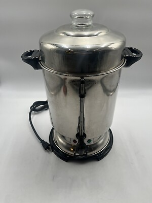 #ad #ad Hamilton Beach D50065 Commercial 60 Cup Stainless Steel Coffee Urn TESTED $98.99