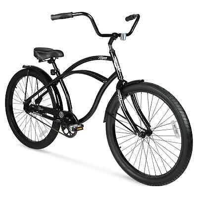 #ad #ad 26 Inch Beach Cruiser Mens Bike Steel Frame Bicycle Alloy Wheels Speed Black Ne $179.99