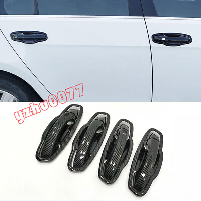 For VW 2018 2019 Atlas Carbon Look w 2 smart holes Outer Door Bowl Handle Cover $64.85