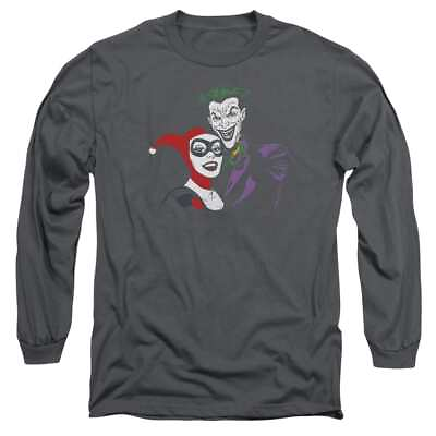 #ad Batman Joker amp; Harley Men#x27;s Long Sleeve T Shirt $33.00