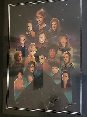 #ad Star Trek Women of Star Trek Art Signed by all amp; guests TOS TNG Voyager DS9 $2795.00