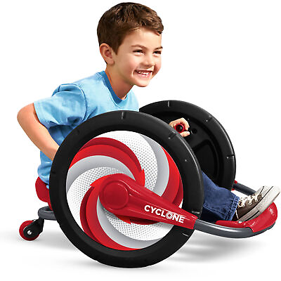 Cyclone Ride on for Kids Spinning Arm Powered 16quot; Wheels 360 Degree Spins Red US $57.00