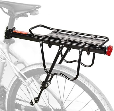 #ad Bike Rear Carrier Rack Mountain Road Bicycle Alloy Pannier Luggage Cargo Holder $30.99