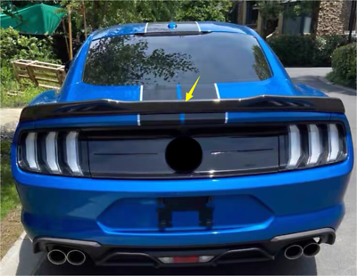 Rear Fiber Spoiler Factory Style Cover Trim For 2015 2020 Ford Mustang GT Wing $132.47