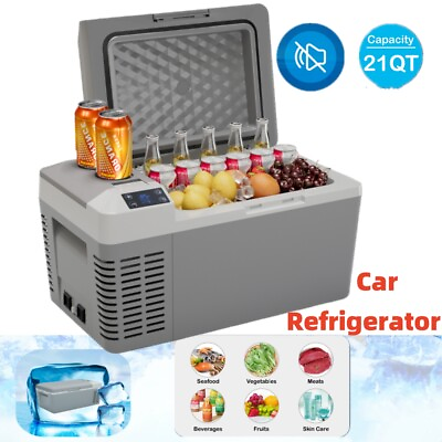 #ad #ad 20L Portable Freezer Fridge Cool Car Camping Travel Truck Refrigerator Battery $180.17