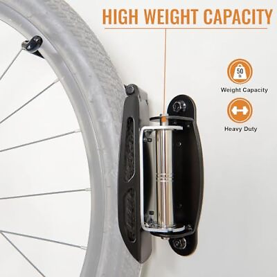 #ad Swivel Double Bearing Design Bike Rack Wall Mount Bicycles 2 Pack Storage $112.00