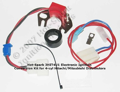 #ad Electronic Ignition Replaces Points in 4 cyl Datsun Nissan 3HIT4U1 $79.95