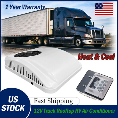 #ad 12V Truck Rooftop RV Air Conditioner AC Unit Heat amp; Cool For Car Truck Motorhome $899.99