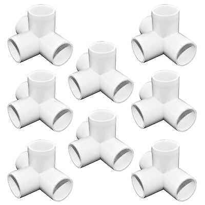 #ad #ad 1 2quot; 4 Way PVC Fitting Furniture Grade Pipe Elbow Connector for DIY PVC Shelf... $19.68