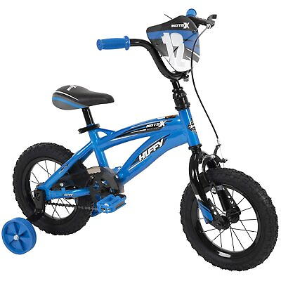#ad Huffy Moto X 12quot; Kid#x27;s Bike with Training Wheels Quick Connect Assembly Blue $57.62