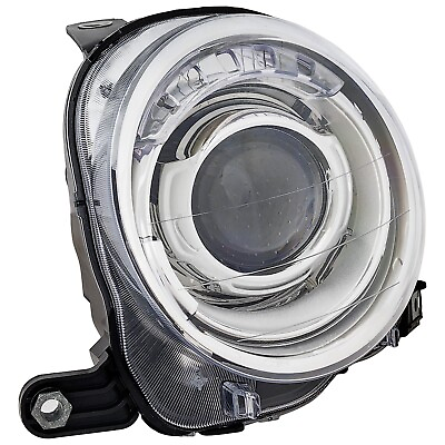 #ad Headlight For 2012 2015 2016 2017 2018 Fiat 500 Hatchback Left With Bulb $102.19
