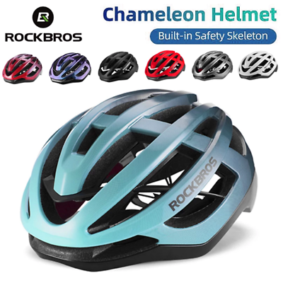 #ad ROCKBROS MTB Road Bike Helmet Ultralight Cycling Comfort Bicycle Safety Helmet $56.99
