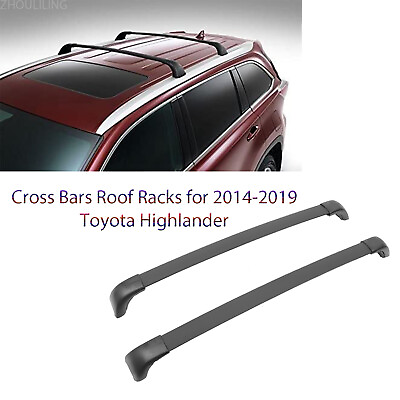 For 2014 2019 Toyota Highlander XLE Limited Luggage Carrie Roof Rack Cross Bar $44.65