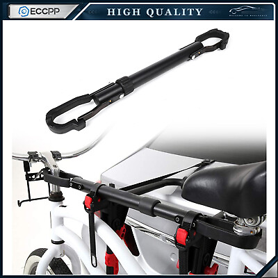 #ad Universal Adjustable Cross bar Top Bike Bicycle Tube Frame Adapter Black USA $35.49