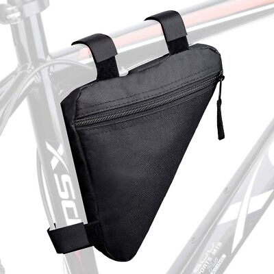 #ad Bike Storage Frame Bag Bicycle Top Tube Triangle Bag Waterproof Cycling Pack $5.99