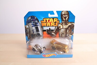 #ad Hot Wheels Star Wars 2 Car Set R2 D2 amp; C 3PO 2014 $12.00