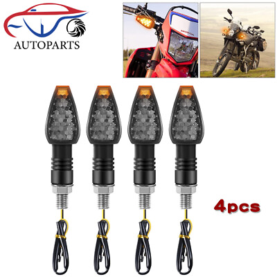 #ad #ad 4x Turn Signal LED Indicators Dual For Sports Motorcycle Dirt Bike Light Blinker $12.86