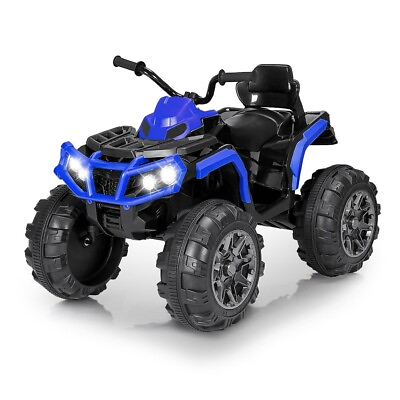 #ad 24V Kids Ride On Car Batteryed ATV Off Road Quad Car Toy w 2 Speeds LED Lights $175.99