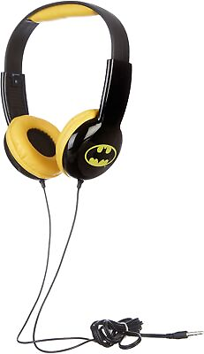 #ad Batman Kids Headphones Safe Over The Ear HP2 03082 Volume Limiter Yellow $26.77