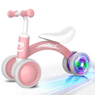 #ad Colorful Lighting Baby Balance Bike Toys for 1 Year Old Girl Gifts 10 36 Mon... $70.90