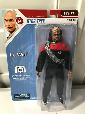 Mego Star Trek Lt. Worf 8quot; Action Figures Wave 15 new NICE $16.99