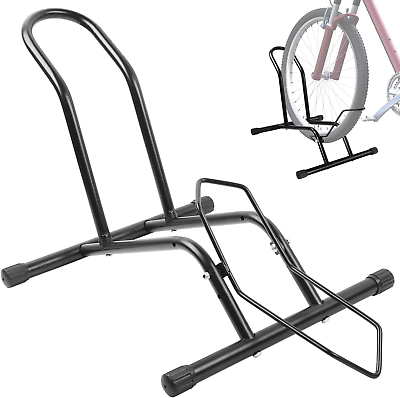#ad Universal Bike Floor Stand Indoor Bike Storage Rack with Simple Push In Lock D $38.16