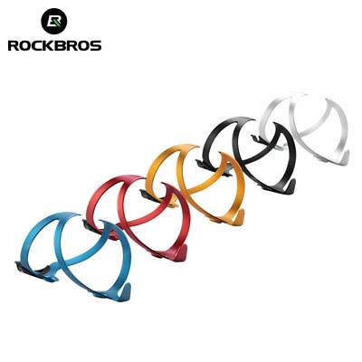 #ad New ROCKBROS Cycling Water Bottle Holder Bike Bracket Alloy Cages Double Side $8.99