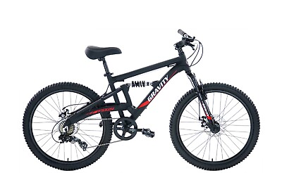 #ad Gravity FSX 24 Inch Wheel Mountain Bike Full Dual Suspension 7 Speed Bicycle $189.95